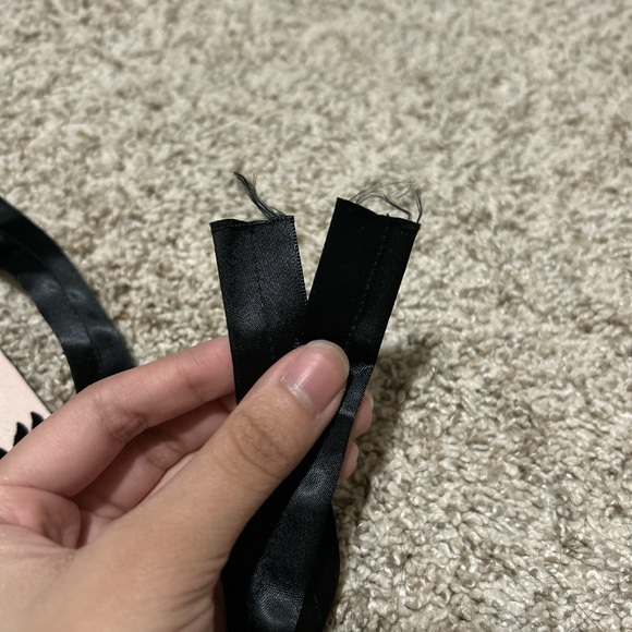 Floral Black and Pink Women's Wrap Skirt - Picture 3 of 3